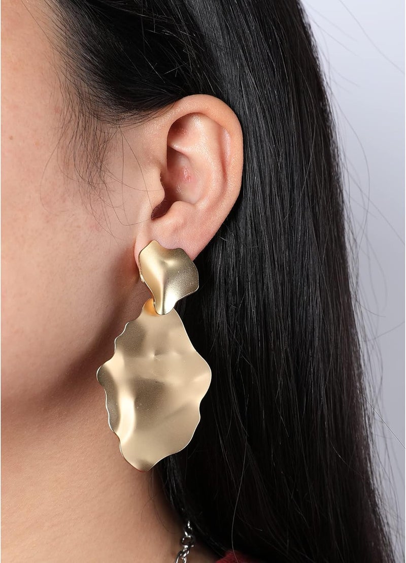 OCCFAE Store Metal Clip On Earrings for Women Non Pierced Dangle Drop Earrings Multiple Styles - Image 2